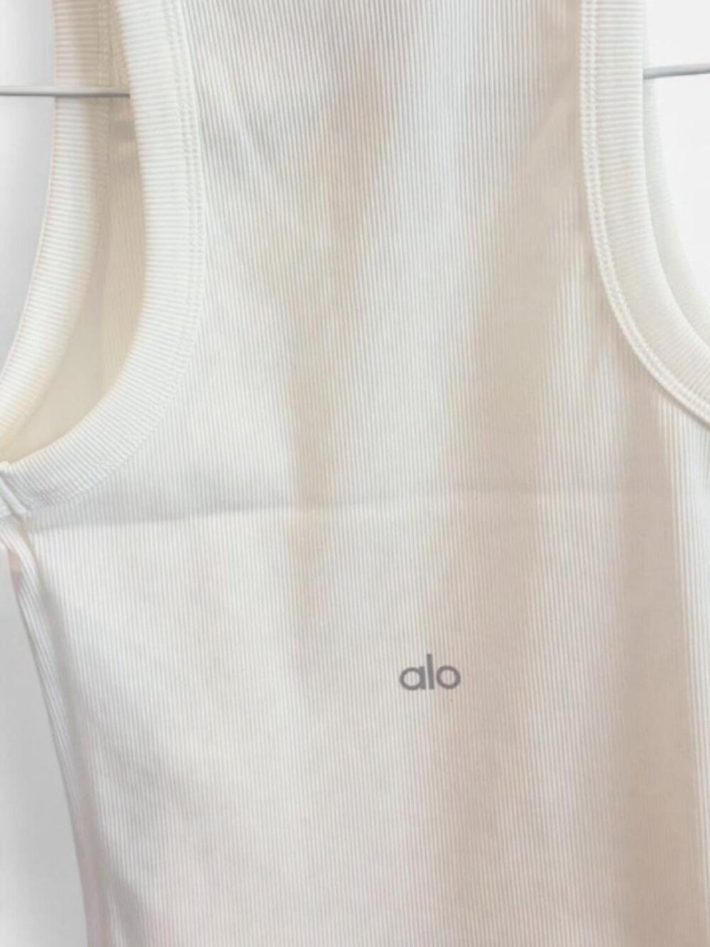 white ribbed tank top - Picture 6 of 8